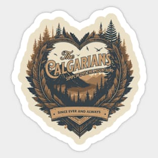 Calgarians Simply Love the Mountains Sticker